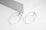 Bare Leaf Long Curve Studs