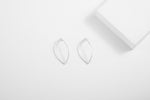 Bare Leaf Long Curve Studs