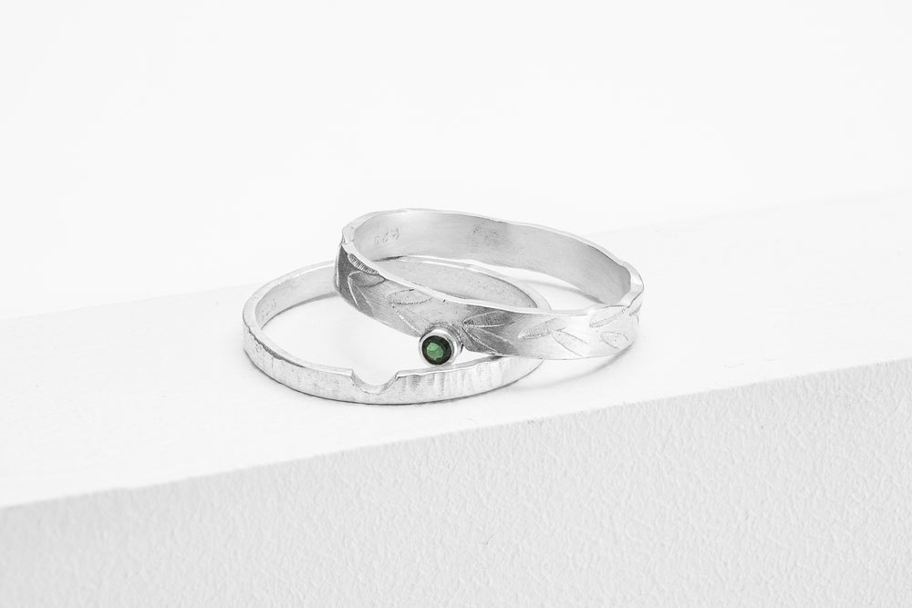 Leaf & Maleleuca Nesting Ring Set