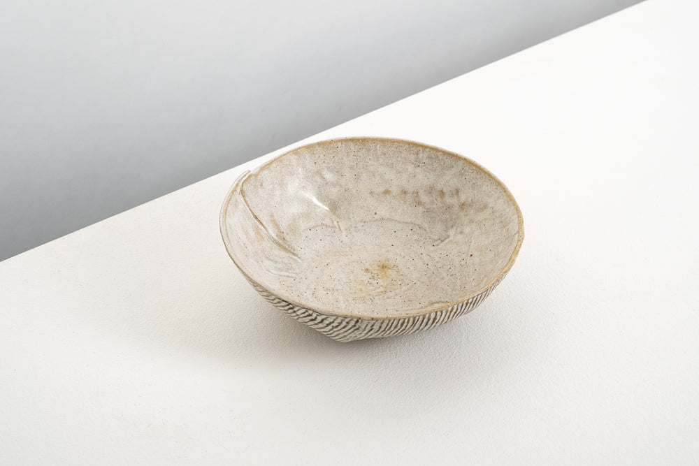Pleated Bowl with Stitched Detail