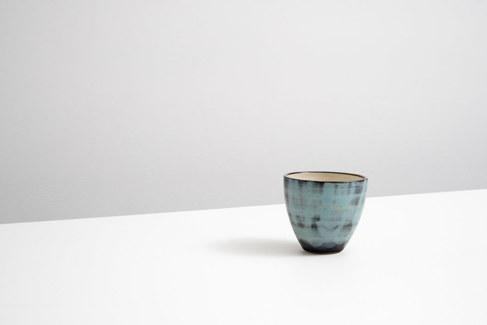 Indigo Clay Beaker