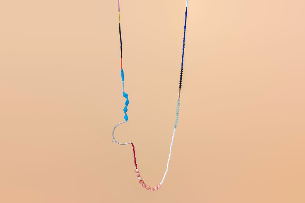 Today is a Good Day Necklace - Double Shot with Coral & Jade