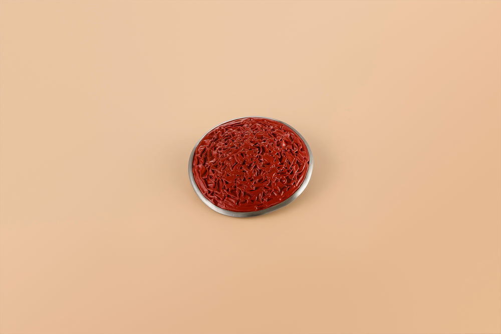 Salmon Red Brooch