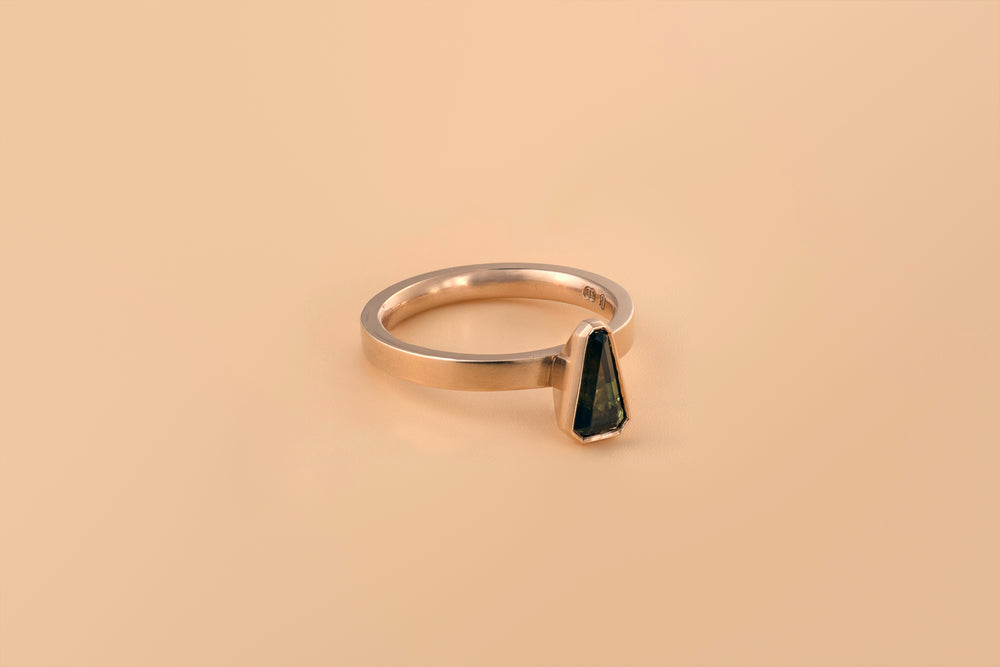 Interlace Solitaire Stacker Ring B