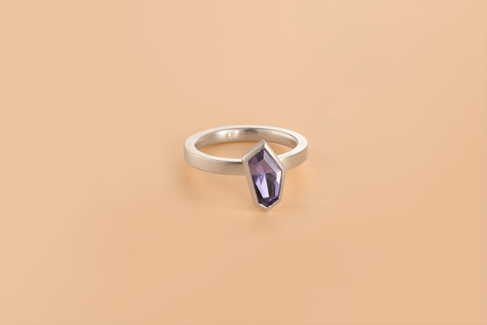 Interlace Solitaire Stacker Ring D