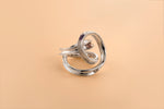 Curlicue Ring with Autumn Hues