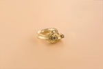 Golden Sparkly Sands Curlicue Ring