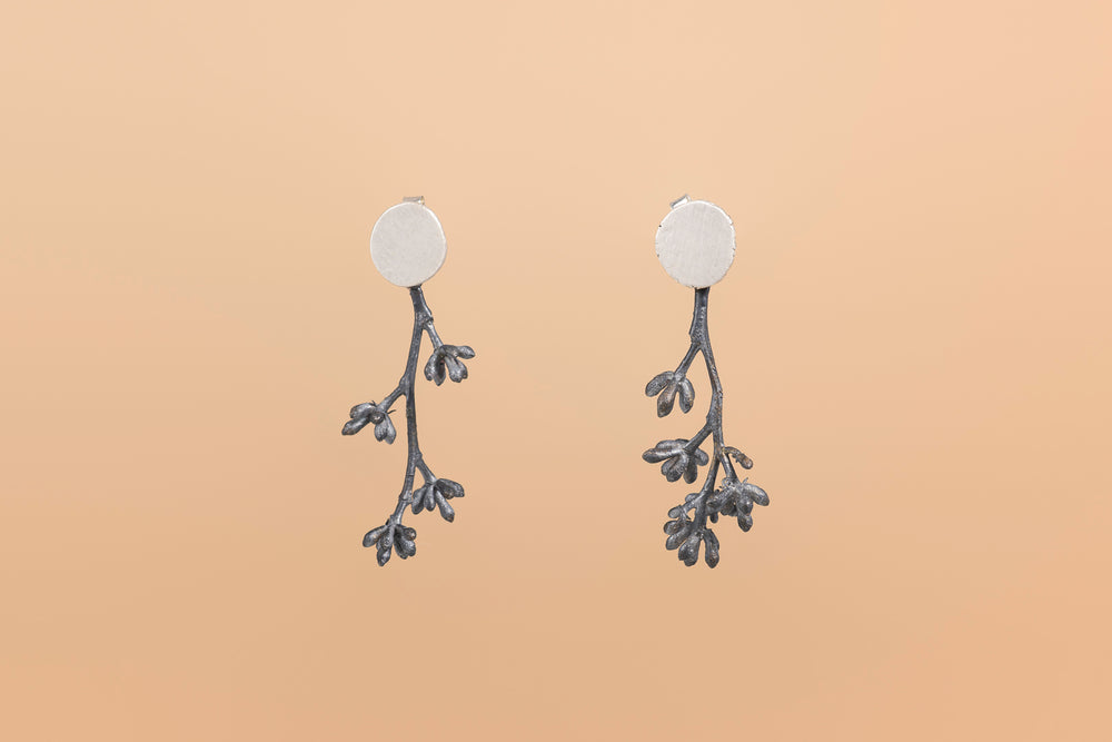 Emergence Botanical Dot Earrings