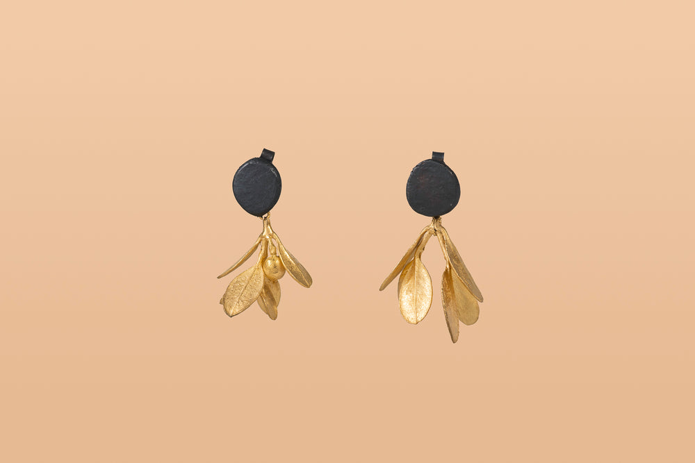 Emergence Botanical Dot Earrings