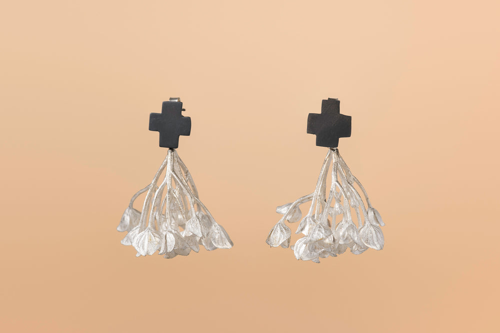 Emergence Botanical Dot Earrings