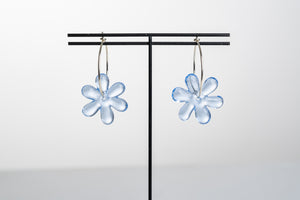 Jelly Flower Hoop Earring