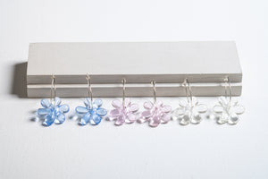 Jelly Flower Hoop Earring