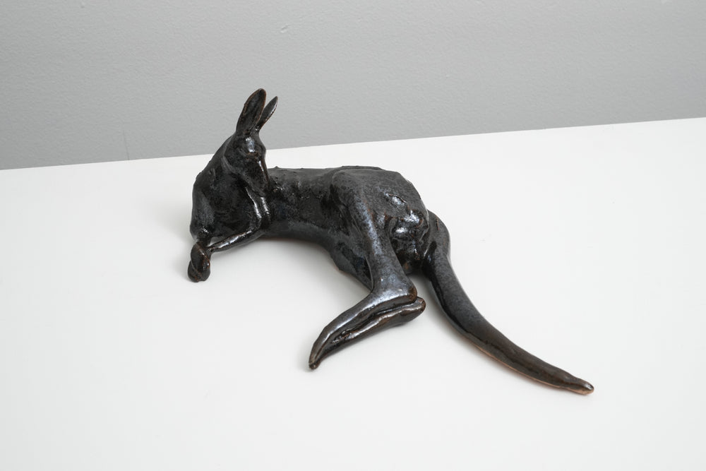Handbuilt Kangaroo sculpture