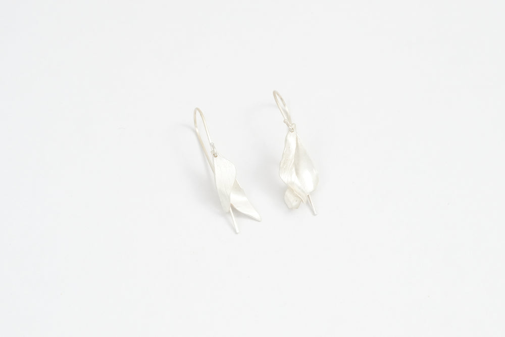 Cast Double Drape Hook Earrings