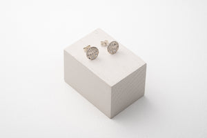 Patterned Silver Studs
