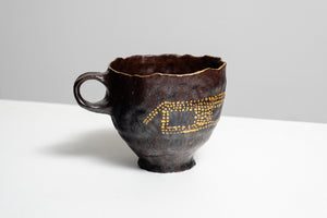 Iron Lustre Pinched Mug