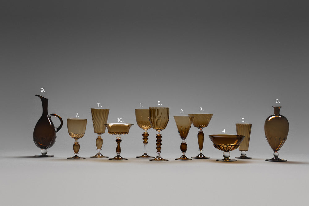 Old Gold Venetian Goblets