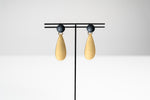 Black and Gold Drop Earrings