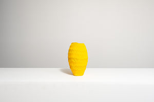 True Yellow Curved Vase