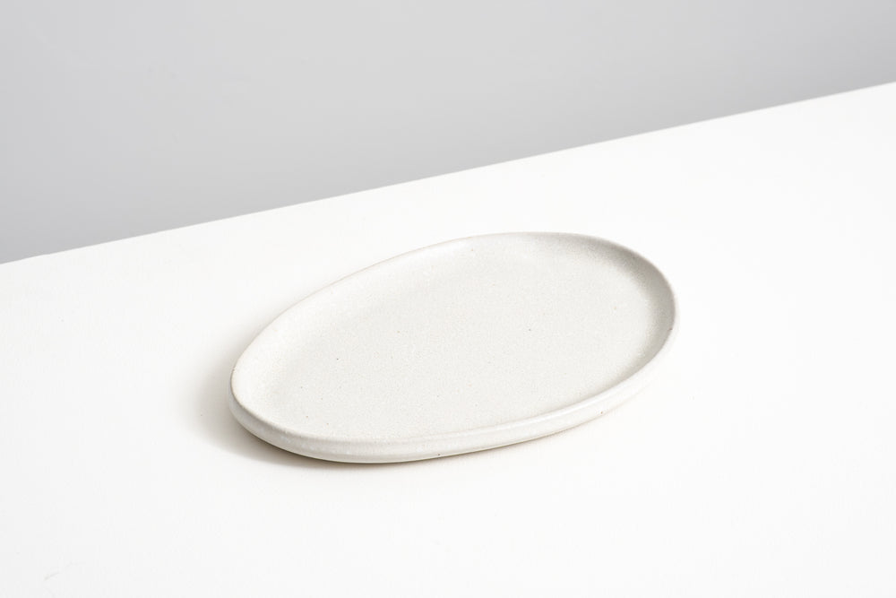 Sage Short Oval Plate