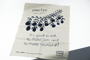 Town Camp Designs Printed Tea Towel - Pmerlpe - Quandong